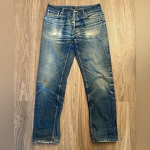 Men's Blue A.p.c. Distressed Jeans